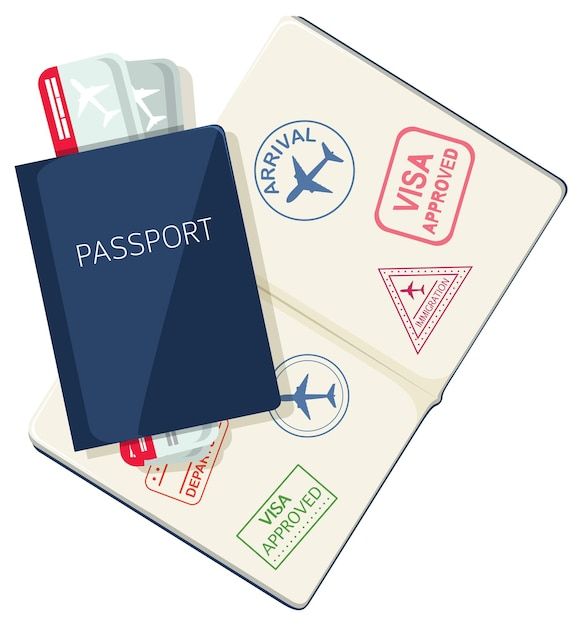 Free Vector _ Passport with flight tickets on white background.jpg